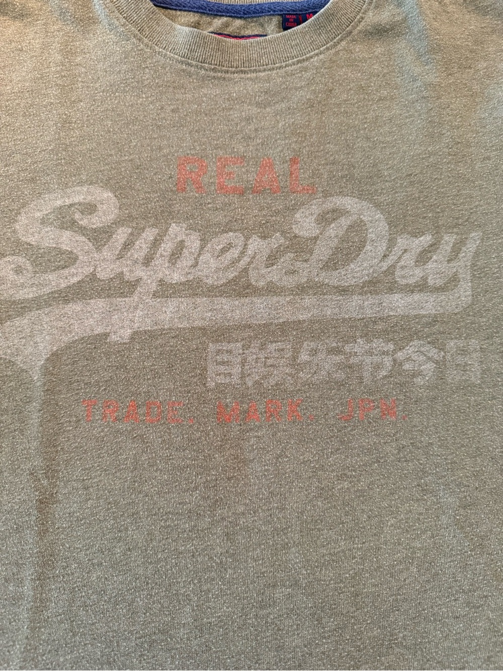Superdry Olive Green Hem Tag Tee - Picture 2 of 9
